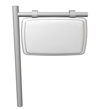 Illustration of a blank sign