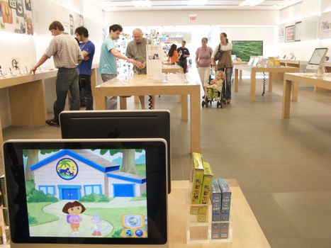 Apple Store at high end mall in Georgia, USA