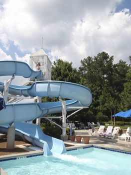 Neighborhood pool in Georgia, USA