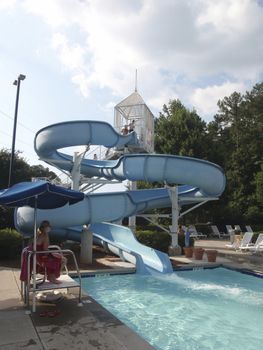 Neighborhood pool in Georgia, USA