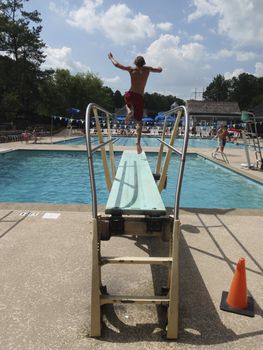 Neighborhood pool in Georgia, USA