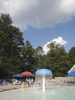 Neighborhood pool in Georgia, USA