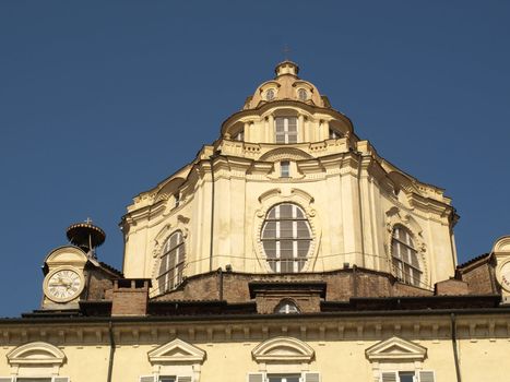 Baroque church of San Lorenzo in Turin (Torino)