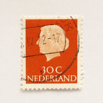 Stamp of the Netherlands (in European Union)