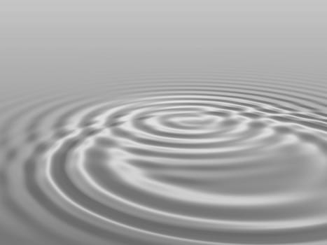 Rippled water waves illustration background - black and white