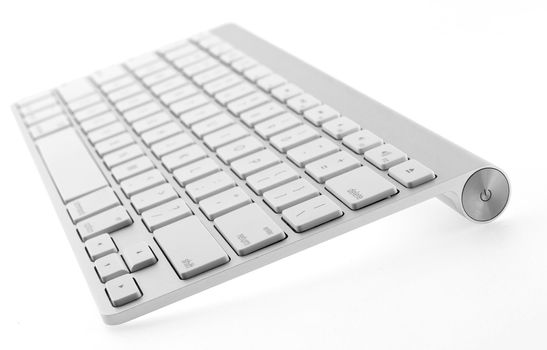 wirles keyboard on white