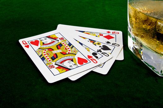 card and whisky