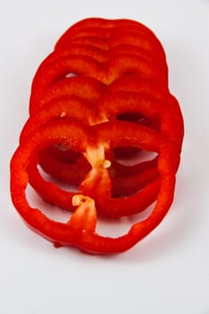 Picture of some sliced paprika