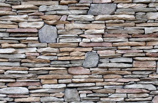  a  wall of flagstone bricks      