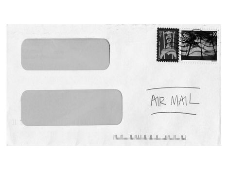 Letter or small packet envelope isolated