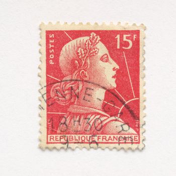 French stamp from France (in European Union)