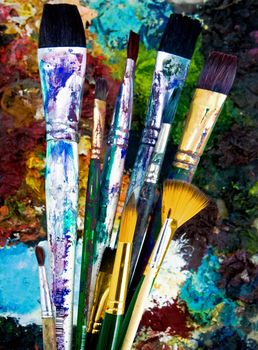 abstract paint brush image 