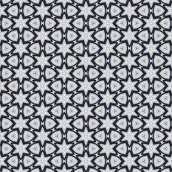 seamless texture of metallic shapes on white background