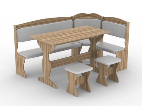 Interior of a living room. 3D image