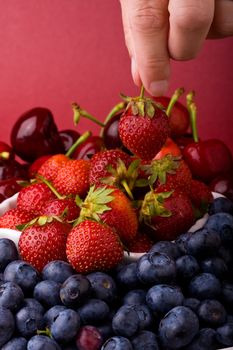 Fresh ripe fruit nice berry background image