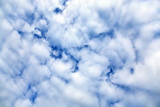 The cloudy blue beautifull sky (zenith)