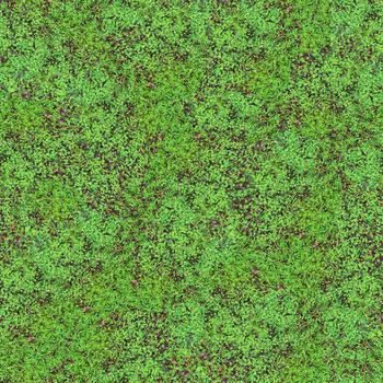 Clover Field Seamless Pattern - this image can be composed like tiles endlessly without visible lines between parts