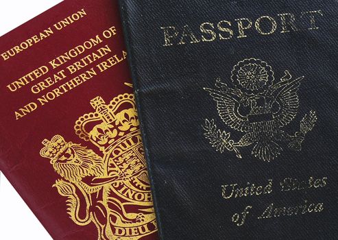 two passports usa and united kingdom (dual )      