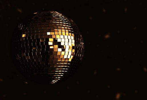 golden disco ball 