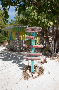 Signs on Little Cayman island