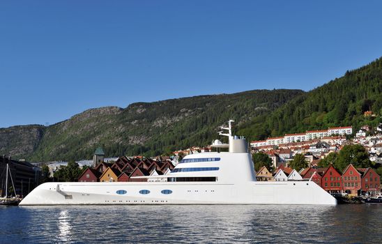 "Yacht A" in Bergen Norway