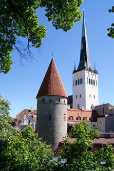 Tallinn, towers of old city