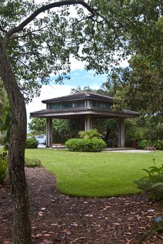 Gazebo in park, Sarasota, FL