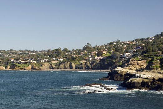 ocean side suburb of la jolla, san diego, california