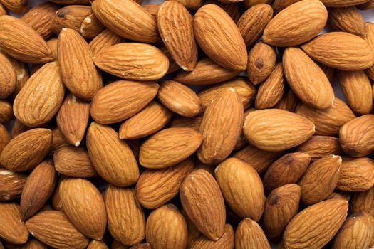 The ripe, cleared golden almonds background