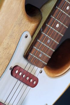 close up of an electric Guitar