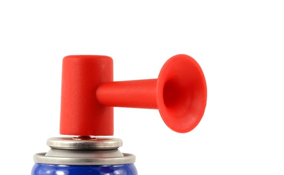 A Isolated air horn on white