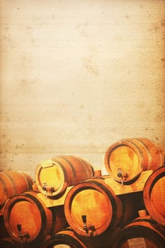 wine cellar background old and used look