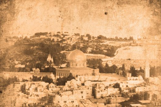Retro look of the Orient - Jerusalem in Israel