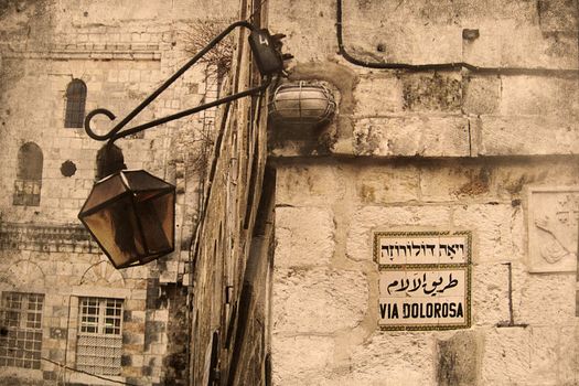 Retro look of the Orient - Jerusalem in Israel