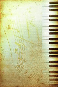 old mouldy piano blues or jazz background