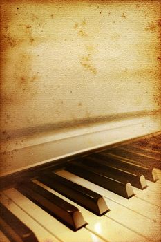 old mouldy piano blues or jazz background