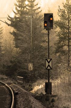 on the rail road