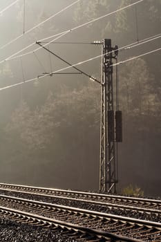 High Voltage connector on a rail way