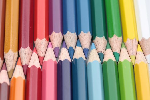 A collection of brand new unused colorpencils