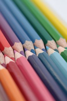 A collection of brand new unused colorpencils