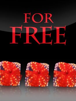 Nice lighted Presents in the christmas time with special offer