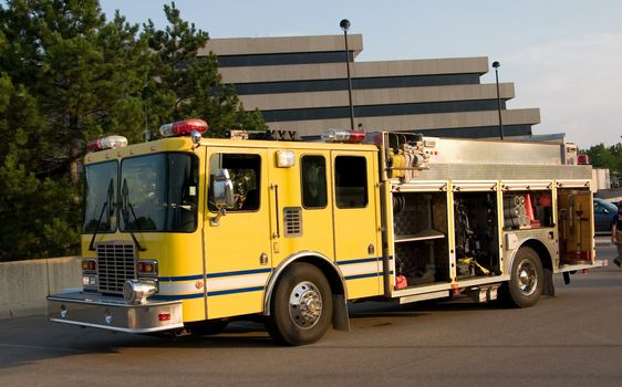 This is a fire department pumper rescue truck.