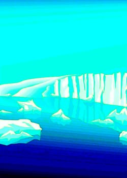 Vector, abstract landscapes