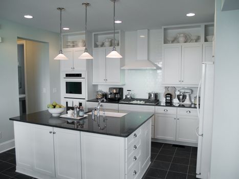 beautiful modern kitchen with center island