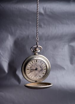 old pocket watch, minute, time runs without stops