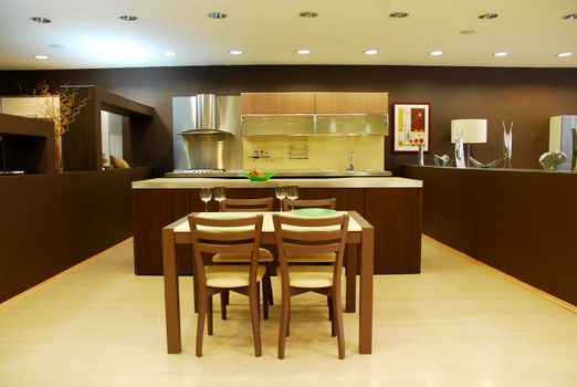 A beautiful interior of a custom kitchen