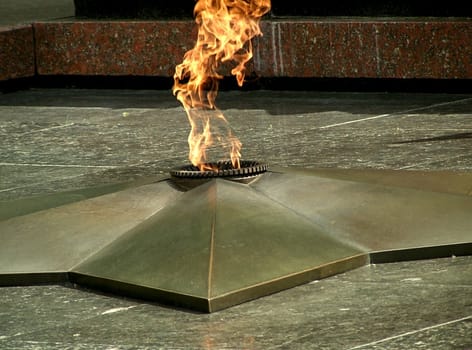 Eternal flame. WWII monument in Moscow