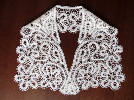 Russian bobbin lace, traditional floral design (Vologda region). Collar (I'm creator)