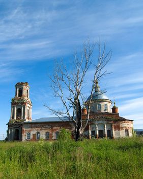 Preobrazhenskiy church in village Kvashenki of Taldomsky region of the Moscow area