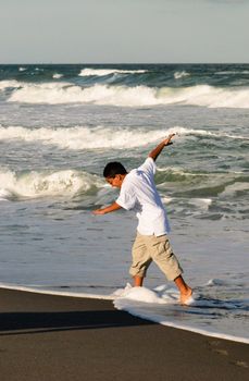 Pictures of family members on beach in florida